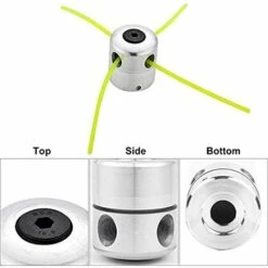 AOUGO Lot De 2 Têtes De Débroussailleuse Universelles En Aluminium Double Tête De Ligne En Nylon Bobine De Ligne Accessoire De Débroussailleuse -Débroussailleuse Soldes Magasin 58576016 5