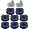 FVBJD Bobine De Fil De Rechange Pour Débroussailleuse Ryobi One+ AC14RL3A 18 V, 24 V, 40 V, Bobine De Rechange Pour Coupe-bordure De Ligne 1.65 Mm, 11ft Pour Débroussailleuse (8 Bobines + 2 Bouchons) -Débroussailleuse Soldes Magasin 58677385 1