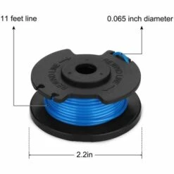 FVBJD Bobine De Fil De Rechange Pour Débroussailleuse Ryobi One+ AC14RL3A 18 V, 24 V, 40 V, Bobine De Rechange Pour Coupe-bordure De Ligne 1.65 Mm, 11ft Pour Débroussailleuse (8 Bobines + 2 Bouchons) -Débroussailleuse Soldes Magasin 58677385 4