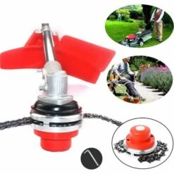 DONTODENT Chaine Tondeuse A Gazon Jardin A Tete Debroussailleuse (rouge) 9 DONTODENT Chaine Tondeuse A Gazon Jardin A Tete Debroussailleuse (rouge) -Débroussailleuse Soldes Magasin 58772734 3