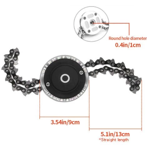 DONTODENT Chaine Tondeuse A Gazon Jardin A Tete Debroussailleuse (rouge) 7 DONTODENT Chaine Tondeuse A Gazon Jardin A Tete Debroussailleuse (rouge) – Image 5