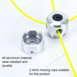 QERSTA Tête De Tondeuse En Aluminium, Tête De Tondeuse à Gazon Universelle Avec 4 Cordons En Nylon 9 QERSTA Tête De Tondeuse En Aluminium, Tête De Tondeuse à Gazon Universelle Avec 4 Cordons En Nylon -Débroussailleuse Soldes Magasin 59162420 3