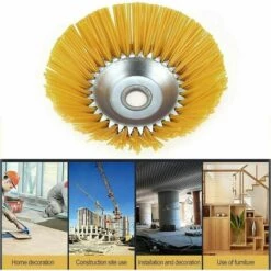 LTS FAFA Brosse Anti-mauvaises Herbes En Nylon - Brosse Ronde Universelle Pour Débroussailleuse - Outils De Jardin Durables - 200 Mm X 25,4 Mm -Débroussailleuse Soldes Magasin 59304299 4