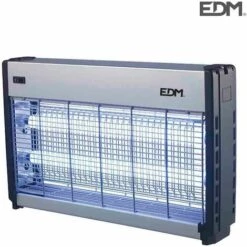 Exterminateur D'insectes électronique Professionnel 2x15w 49x10x31cm Couleur Chrome/noir Edm.