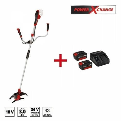 EINHELL Débroussailleuse AGILLO 36/255 BL + Starter Kit 2x3,0Ah - Power X-Change 3 EINHELL Débroussailleuse AGILLO 36/255 BL + Starter Kit 2x3,0Ah - Power X-Change