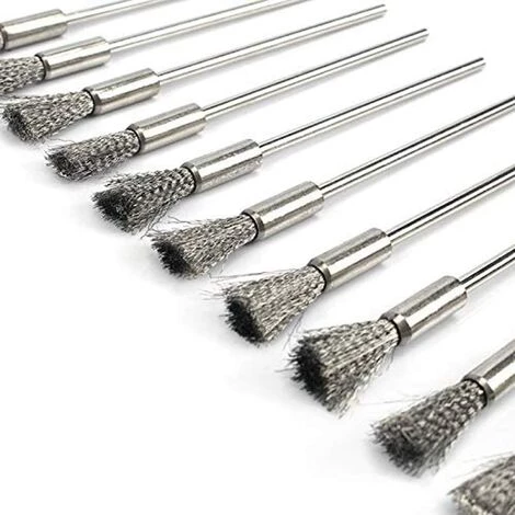 CATHERINE 10 Pcs En Acier Inoxydable Fil En Acier Nettoyage Fine Brosse Fil Brosse Stylo Enlèvement De La Peinture Compétences Rouillé Polissage Outil Rotatif Accessoires 3mm 7 CATHERINE 10 Pcs En Acier Inoxydable Fil En Acier Nettoyage Fine Brosse Fil Brosse Stylo Enlèvement De La Peinture Compétences Rouillé Polissage Outil Rotatif Accessoires 3mm – Image 5