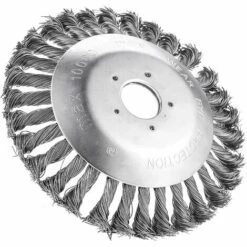 LONGZIMING Brosse De Débroussailleuse,  Tête Brosse Désherbage, Brosse à Mauvaises Herbes Pour Débroussailleuse, Brosse De Désherbage Fil D'acier, Environ 6 Pouces, Accessoires De Tondeuse à Gazon