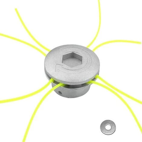 FLYME Tête De Fil En Aluminium, Tête De Coupe Universelle à 4 Fils, Tête De Tondeuse à Gazon En Aluminium, Tête De Tondeuse à Gazon, Tête De Débroussailleuse Pour Jardin, Pelouse, Cour 3 FLYME Tête De Fil En Aluminium, Tête De Coupe Universelle à 4 Fils, Tête De Tondeuse à Gazon En Aluminium, Tête De Tondeuse à Gazon, Tête De Débroussailleuse Pour Jardin, Pelouse, Cour