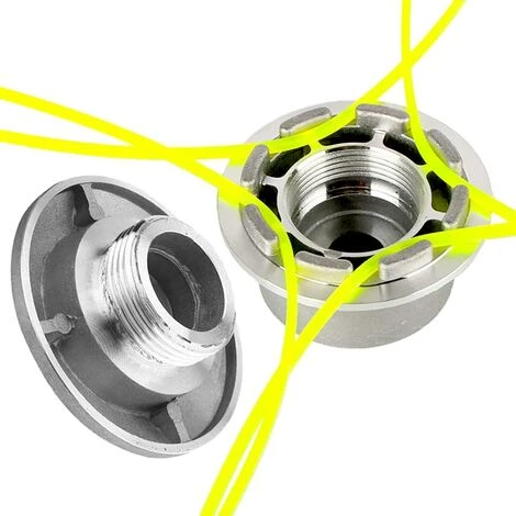 FLYME Tête De Fil En Aluminium, Tête De Coupe Universelle à 4 Fils, Tête De Tondeuse à Gazon En Aluminium, Tête De Tondeuse à Gazon, Tête De Débroussailleuse Pour Jardin, Pelouse, Cour 5 FLYME Tête De Fil En Aluminium, Tête De Coupe Universelle à 4 Fils, Tête De Tondeuse à Gazon En Aluminium, Tête De Tondeuse à Gazon, Tête De Débroussailleuse Pour Jardin, Pelouse, Cour – Image 3