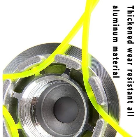 FLYME Tête De Fil En Aluminium, Tête De Coupe Universelle à 4 Fils, Tête De Tondeuse à Gazon En Aluminium, Tête De Tondeuse à Gazon, Tête De Débroussailleuse Pour Jardin, Pelouse, Cour 6 FLYME Tête De Fil En Aluminium, Tête De Coupe Universelle à 4 Fils, Tête De Tondeuse à Gazon En Aluminium, Tête De Tondeuse à Gazon, Tête De Débroussailleuse Pour Jardin, Pelouse, Cour – Image 4