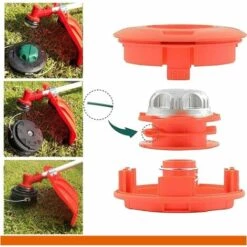 FLYME Bobine Fil Tete Debroussailleuse Universelle M10 X 1,25 Filetage à Gauche Pièces De Rechange Coupe Bordure (M10 X 1,25) -Débroussailleuse Soldes Magasin 59713226 3