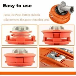 FLYME Bobine Fil Tete Debroussailleuse Universelle M10 X 1,25 Filetage à Gauche Pièces De Rechange Coupe Bordure (M10 X 1,25) -Débroussailleuse Soldes Magasin 59713226 4