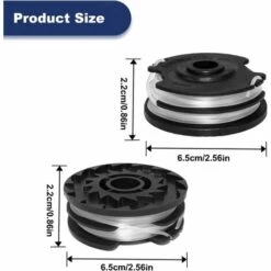 DKSFJKL Lot De 4 Bobines De Rechange Pour Débroussailleuse Sans Fil Parkside PRTA 20-Li C3 IAN351753 -Débroussailleuse Soldes Magasin 59851939 4