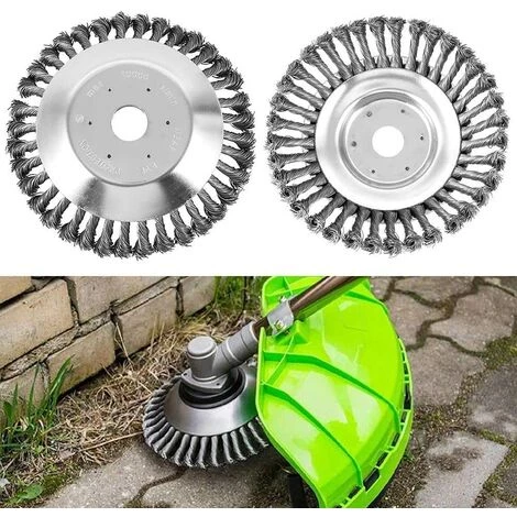 LangRay Brosse à Mauvaises Herbes Pour Débroussailleuse 200 X 25,4 Mm Fil D'acier Tête De Coupe Professionnelle (8 Pouces) 4 LangRay Brosse à Mauvaises Herbes Pour Débroussailleuse 200 X 25,4 Mm Fil D'acier Tête De Coupe Professionnelle (8 Pouces) – Image 2