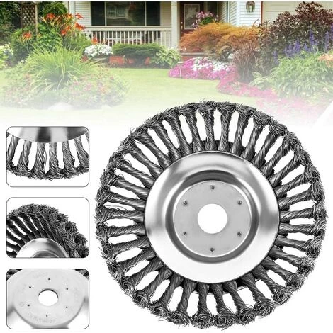 LangRay Brosse à Mauvaises Herbes Pour Débroussailleuse 200 X 25,4 Mm Fil D'acier Tête De Coupe Professionnelle (8 Pouces) 5 LangRay Brosse à Mauvaises Herbes Pour Débroussailleuse 200 X 25,4 Mm Fil D'acier Tête De Coupe Professionnelle (8 Pouces) – Image 3