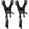 LangRay Lot De 2 Sangles D'épaule Réglables Pour Tondeuse à Gazon Avec Ceinture En Nylon Durable Pour Jardinage Ou Débroussailleuse Pour Débroussailleuse KM, STIHL FS (Noir)