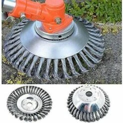 DECKON 2021 8" Size: 200 X 200 X 25mm 6" Size: 150 X 150 X 25mm Tête De Coupe Conique En Fil Métallique Pour Tondeuse à Gazon Brosse De Qualité Supérieure Pour Débroussailleuse (1A-1C)