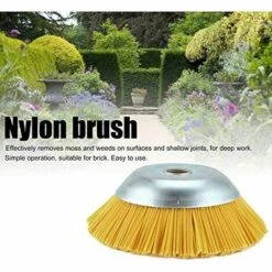 TRIOMPHE Tête Brosse Débroussailleuse Universelle. Brosse Désherbage Gazon Mauvaises Herbes En Nylon 200 X 25,4 Mm Jaune，T-Audace -Débroussailleuse Soldes Magasin 59982742 5