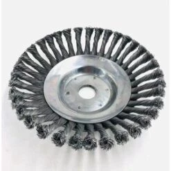 AOUGO Brosse à Mauvaises Herbes Débroussailleuse Coupeur Tête Pour Débroussailleuse Brosse Ronde Pour Débroussailleuse (6"(25 Mm X 150 Mm))