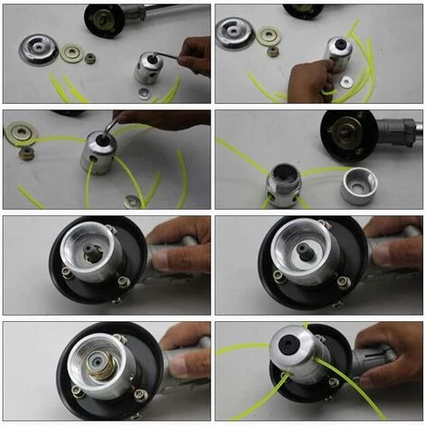 Cisea Tête De Coupe-Herbe Universelle, Aluminium Fils Tête Coupe-Bordure, Tête Debroussailleuse Universelle, Tête Double Fil Bobine, Tête Double Fil Bobine, Pour Brosse Cutter 4 Cisea Tête De Coupe-Herbe Universelle, Aluminium Fils Tête Coupe-Bordure, Tête Debroussailleuse Universelle, Tête Double Fil Bobine, Tête Double Fil Bobine, Pour Brosse Cutter – Image 2