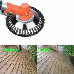 DENUOTOP Outillage De Jardin Brosse De Débroussailleuse à Gazon, 150x25.4mm Brosse à Désherber Ronde Pour éliminer Les Mauvaises Herbes, Tête Brosse Rotative Avec Roue En Fil D'acier Massif Pour Jardin Agriculture(150 Mm) 9 DENUOTOP Outillage De Jardin Brosse De Débroussailleuse à Gazon, 150x25.4mm Brosse à Désherber Ronde Pour éliminer Les Mauvaises Herbes, Tête Brosse Rotative Avec Roue En Fil D'acier Massif Pour Jardin Agriculture(150 Mm) -Débroussailleuse Soldes Magasin 60008422 3