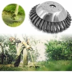 GALOZZOIT Herbes Pour Débroussailleuse 25 Mm X 150 Mm - Brosse Ronde Pour Débroussailleuse -Débroussailleuse Soldes Magasin 60013724 2