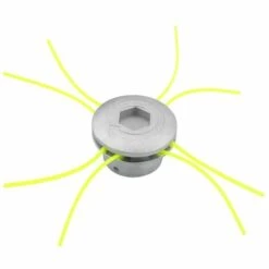 FR-LIFE Aluminium Fils Tête Coupe-Bordure,Tête De Débroussailleuse Universelle Accessoire De Débroussailleuse Avec 4 Lignes Pour Tondeuse à Gazon, 72 X 44.5 Mm, BR-Vie
