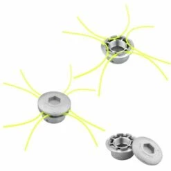 FR-LIFE Aluminium Fils Tête Coupe-Bordure,Tête De Débroussailleuse Universelle Accessoire De Débroussailleuse Avec 4 Lignes Pour Tondeuse à Gazon, 72 X 44.5 Mm, BR-Vie -Débroussailleuse Soldes Magasin 60027223 5