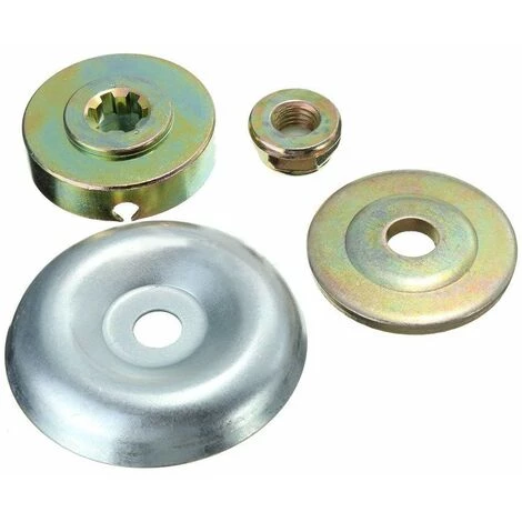 FLYME Lot De 4 écrous De Fixation En Métal Pour Tête De Débroussailleuse Et Tondeuse à Gazon 3 FLYME Lot De 4 écrous De Fixation En Métal Pour Tête De Débroussailleuse Et Tondeuse à Gazon