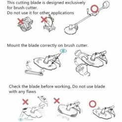 LUCKY-88 Lame De Tondeuse à Gazon, Lame Ronde En Alliage Hande En Acier Blanc à Un Mot (40 Dents) 11 LUCKY-88 Lame De Tondeuse à Gazon, Lame Ronde En Alliage Hande En Acier Blanc à Un Mot (40 Dents) -Débroussailleuse Soldes Magasin 60061860 5
