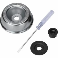 DECKON 8'' Kit De Brosse De Débroussailleuse à Gazon, 200x25,4mm Brosse à Désherber Ronde Pour éliminer Les Mauvaises Herbes, Tête Brosse Avec Roue En Fil D'acier Massif Pour Jardin Agriculture(8 Pouce) -Débroussailleuse Soldes Magasin 60282839 5