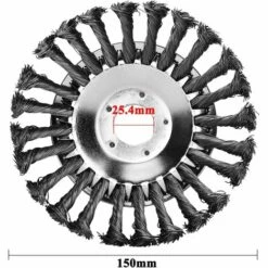 NAXUNNN 6'' Kit De Brosse De Débroussailleuse à Gazon, 150x25,4mm Brosse à Désherber Ronde -Débroussailleuse Soldes Magasin 60506020 5