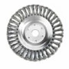JOORRT Tête De Désherbage Fil D'acier, 6 Pouce Brosse Rotative Disque De Pinceau à Roue - Trou Intérieur 25mm -Débroussailleuse Soldes Magasin 60667817 1