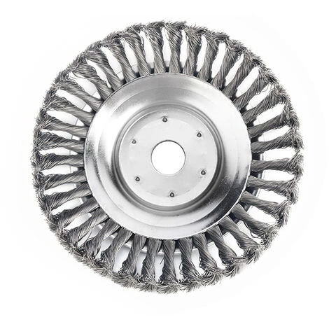 JOORRT Tête De Désherbage Fil D'acier, 6 Pouce Brosse Rotative Disque De Pinceau à Roue - Trou Intérieur 25mm 3 JOORRT Tête De Désherbage Fil D'acier, 6 Pouce Brosse Rotative Disque De Pinceau à Roue - Trou Intérieur 25mm
