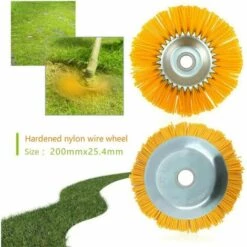 DECKON Tête De Désherbage En Nylon , Brosse à Herbes Sauvages, Outil De Jardin, Tête De Coupe Gazon Pour Tondeuse à Gazon, Corde De Paille, Coupe De Jardin, Outil De Désherbage -Débroussailleuse Soldes Magasin 60684334 2