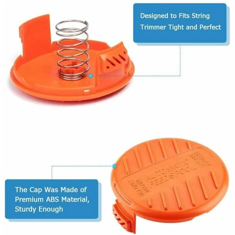 Cisea Lot De 6 Bobines Pour Black Decker Coupe-Bordures,Fil En Nylon, Fil De ⌀1,65 Mm+1 Capuchon +1 Ressort 6 Cisea Lot De 6 Bobines Pour Black Decker Coupe-Bordures,Fil En Nylon, Fil De ⌀1,65 Mm+1 Capuchon +1 Ressort – Image 4