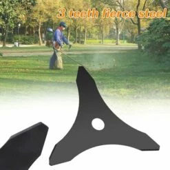 QERSTA Lame De Coupe De Tondeuse à Gazon 10 Pouces à 3 Dents, Brosse De Coupe, Disque De Coupe, Accessoires D'outils De Jardin Domestique -Débroussailleuse Soldes Magasin 61062257 3