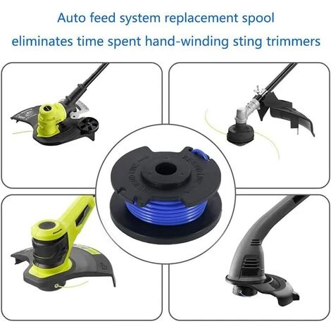 HIASDFLS 8 Pièces Bobine De Rechange Pour Débroussailleuse,Compatible Avec Ryobi One + Ac14Rl3A-18V 24V 40V,Coupe-Fil Sans Fil Line 11Ft,6 Bobines + 2 Capuchons De Coupe 5 HIASDFLS 8 Pièces Bobine De Rechange Pour Débroussailleuse,Compatible Avec Ryobi One + Ac14Rl3A-18V 24V 40V,Coupe-Fil Sans Fil Line 11Ft,6 Bobines + 2 Capuchons De Coupe – Image 3