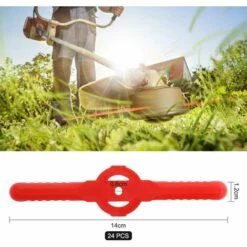 FVBJD Lot De 24 Couteaux De Débroussailleuse Rouge - Coupe-bordure En Plastique - Outil De Jardin - Lame De Rechange Pour Coupe-bordure Sans Fil (rouge) -Débroussailleuse Soldes Magasin 61286809 2
