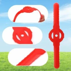 FVBJD Lot De 24 Couteaux De Débroussailleuse Rouge - Coupe-bordure En Plastique - Outil De Jardin - Lame De Rechange Pour Coupe-bordure Sans Fil (rouge) -Débroussailleuse Soldes Magasin 61286809 3
