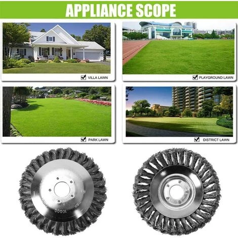 FVBJD Tête De Coupe Conique En Fil Métallique Noué Pour Tondeuse à Gazon, Bac De Désherbage Pour Débroussailleuse - 150 Mm 7 FVBJD Tête De Coupe Conique En Fil Métallique Noué Pour Tondeuse à Gazon, Bac De Désherbage Pour Débroussailleuse - 150 Mm – Image 5