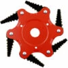 PREMIER Tête De Débroussailleuse En Métal à 6 Dents - Tête De Tondeuse à Gazon De Jardin 2 Commandes - Lame Rouge, Noire 1 PREMIER Tête De Débroussailleuse En Métal à 6 Dents - Tête De Tondeuse à Gazon De Jardin 2 Commandes - Lame Rouge, Noire -Débroussailleuse Soldes Magasin 61657116 1
