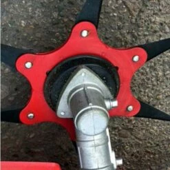 PREMIER Tête De Débroussailleuse En Métal à 6 Dents - Tête De Tondeuse à Gazon De Jardin 2 Commandes - Lame Rouge, Noire -Débroussailleuse Soldes Magasin 61657116 4
