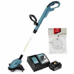 Makita DUR 181 RT 18 V Li-Ion Coupe-herbe Sans Fil + 1x Batterie BL 1850 5,0 Ah + Chargeur Rapide DC 18 RC + Makita DA00000003 File De Coupe Rond Ø 1,65mm X 15m -Débroussailleuse Soldes Magasin 62951850 3
