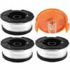 JOORRT 3 Pièces Bobine De Rechange De Tondeuse à Gazon En Nylon Bobine De Fil Debroussailleuse Avec 1 Paquet Capuchon 1 Ressort Bobines De Remplacement De Trimmer -Débroussailleuse Soldes Magasin 63519859 1
