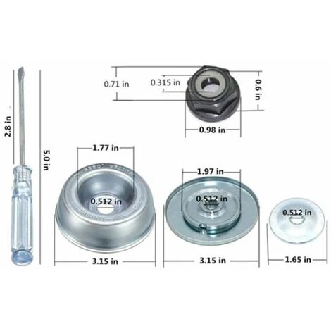 SINCèREETALI Accessoires De Tondeuse à Gazon De Tête De Désherbage De Fil Torsadé De Type Bol De Fil Torsadé De Jardin (disque De Fil De 6 Pouces) 5 SINCèREETALI Accessoires De Tondeuse à Gazon De Tête De Désherbage De Fil Torsadé De Type Bol De Fil Torsadé De Jardin (disque De Fil De 6 Pouces) – Image 3