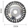 SINCèREETALI Tête De Débroussailleuse Conique En Fil De Fer Noué Pour Tondeuse à Gazon - Plateau De Désherbage En Métal Pour Débroussailleuse (Diamètre Extérieur150mm, Trou Intérieur 25mm) -Débroussailleuse Soldes Magasin 63525882 1