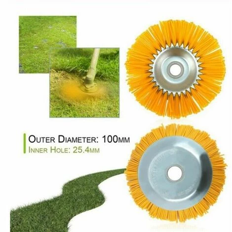 SINCèREETALI Brosse Anti-mauvaises Herbes Pour Débroussailleuse Outil De Jardin Tête De Débroussailleuse 200 Mm 3 SINCèREETALI Brosse Anti-mauvaises Herbes Pour Débroussailleuse Outil De Jardin Tête De Débroussailleuse 200 Mm