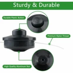 FLYME Lot De 2 Tête De Débroussailleuse Universelle Nylon Bobine De Rechange Et Tête De Coupe M10 X 1,25 Pour Débroussailleuse Thermique à Essence -Débroussailleuse Soldes Magasin 63701885 4