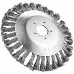 SINCèREETALI Brosse De Débroussailleuse, Tête De Brosse De Désherbage, Brosse De Désherbage De Débroussailleuse, Brosse De Désherbage Métallique, Environ 6 Pouces, Accessoires De Tondeuse à Gazon